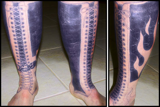 Mike Jones' Doc Marten tattoos