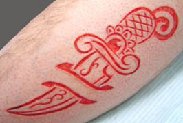 Skin removal scarification by Ryan Ouellette