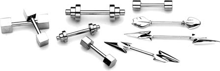 body piercing barbells