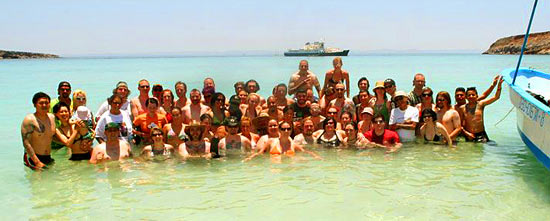 The whole group.