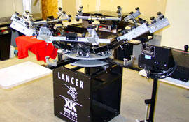 Screenprinting equipment.